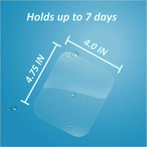 Vista 4 de Nexcare Tegaderm apósitos transparentes 4 pulgadas x 4-3/4 pulgadas 4 cada uno (paquete de 2)