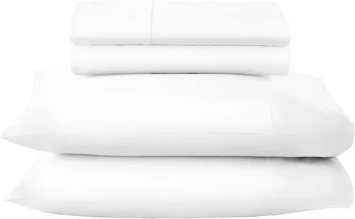 Vista 10 de Juego de sábanas de 100% algodón orgánico tamaño individual - Sábanas certificadas GOTS con bolsillo profundo, 500 hilos, tejido de sarga suave que