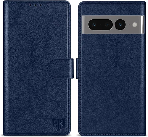 Vista 31 de ZZXX Funda tipo cartera para Google Pixel 7 con bloqueo RFID, ranura para tarjetas, función atril, cierre magnético, funda protectora de cuero