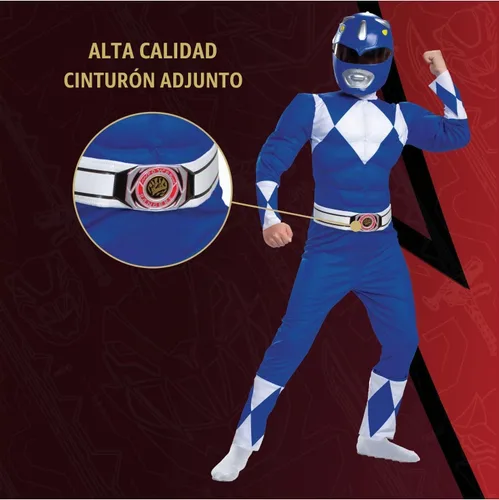 Vista 5 de Disfraz de Ranger azul para niños de Power Rangers