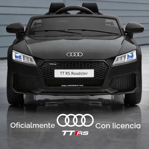 Vista 2 de Audi TTRS - Juguetes de paseo de 24 V, coche eléctrico para niños pequeños con control remoto Negro