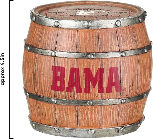 Vista 4 de FOCO NCAA College Team Logo 5-Pack Barril Bebida Bebida Coaster Set