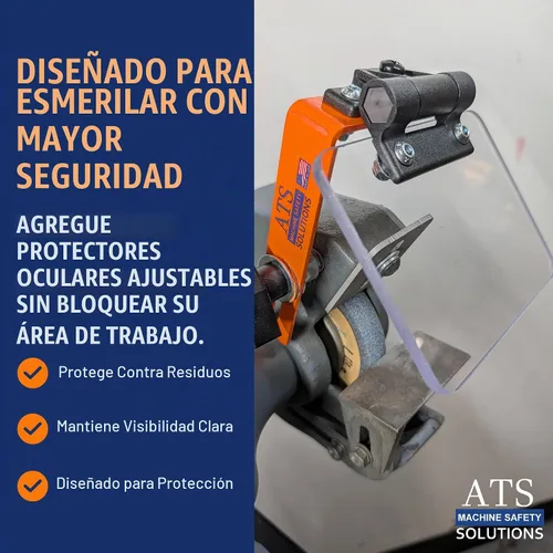 Vista 3 de ATS UGS-1 Kit de escudo de ojos para amoladora de banca, se adapta a