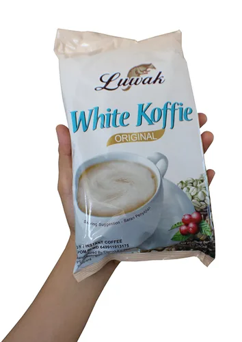 Vista 3 de Kopi Luwak White Koffie Original (3 en 1) Café instantáneo 10 unidades, 7.05 oz