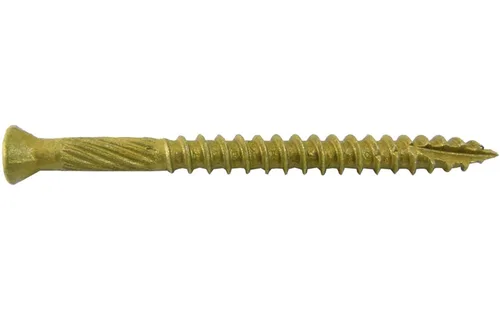 Vista 20 de Jake Sales Tornillo de madera multiusos con revestimiento de bronce de 1-5/8 pulgadas, cabeza torx/Star Drive Trim Head