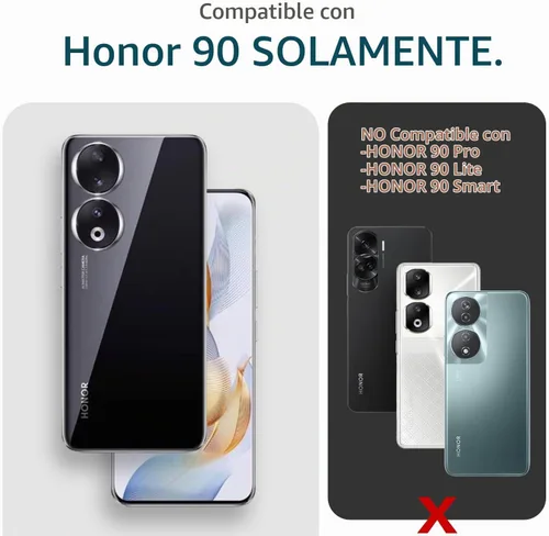 Vista 2 de TUDIA DualShield Grip - Funda protectora compatible con Honor 90, de doble capa, a prueba de golpes, delgada, de grado militar, antideslizante, Azul