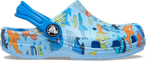 Vista 5 de Zuecos Crocs clásicos con diseño de teñido anudado marmoleado (para niños)