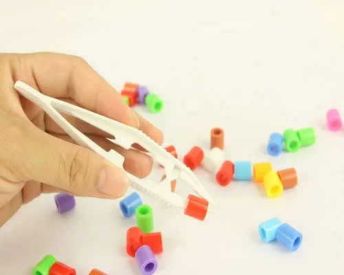 Vista 7 de ZHONGJIUYUAN 50 unidades de clip de plástico para fusibles cuentas, cuentas de fusible de Hama/perlas de hierro y joyería accesorios pinzas