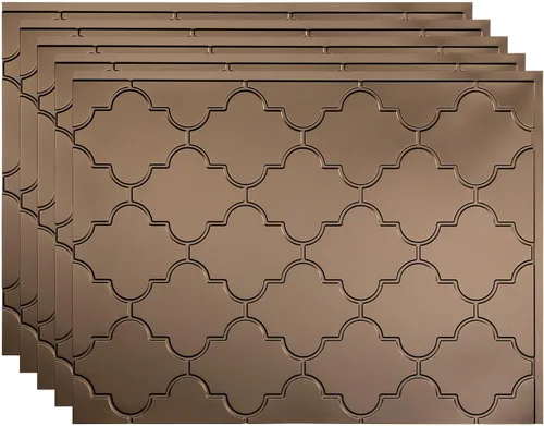 Vista 38 de FASÄDE Mónaco - Panel decorativo de vinilo para salpicaduras de 18 x 24 pulgadas en acero galvanizado (paquete de 5)