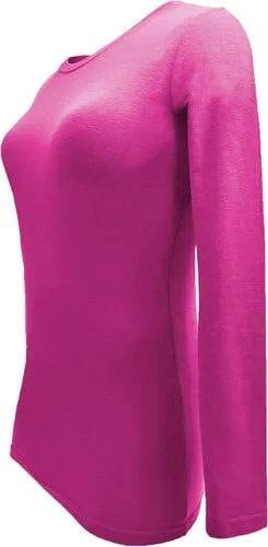 Vista 11 de Natural Uniforms Camiseta Under Scrub para mujer, cuello redondo, manga larga, paquete de 3, paquete múltiple de 3