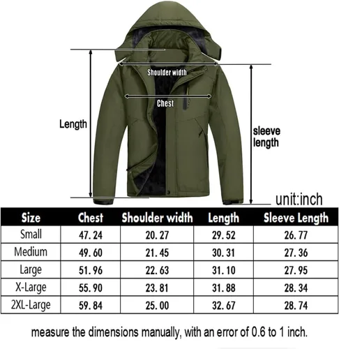 Vista 6 de Chaqueta de esquí impermeable de montaña para hombre, rompevientos de invierno, cálida, con capucha, para snowboard