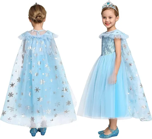 Vista 2 de Kidswant Toddler Baby Girls Luxury Princess Party Halloween Cosplay Costume Dress Up with Accessorries
