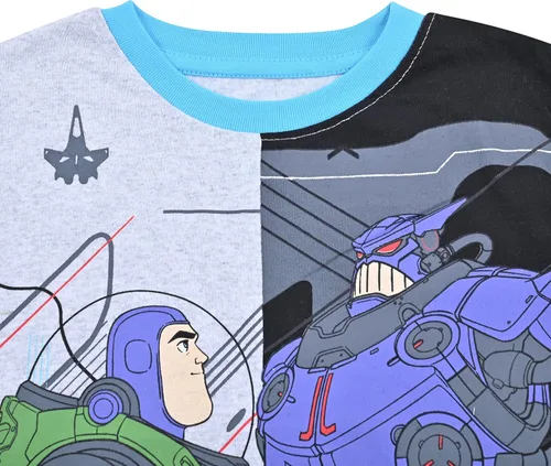Vista 2 de Disney Toy Story - Camiseta Buzz Lightyear para niños pequeños grisnegro Morado