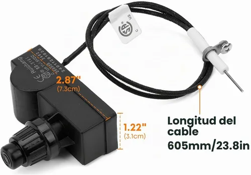 Vista 3 de Stanbroil - Válvula de seguridad de propano de baja presión con kit de encendido de botón Fits Gas Fireplaces, Fire Pits & Heaters, Low Pressure