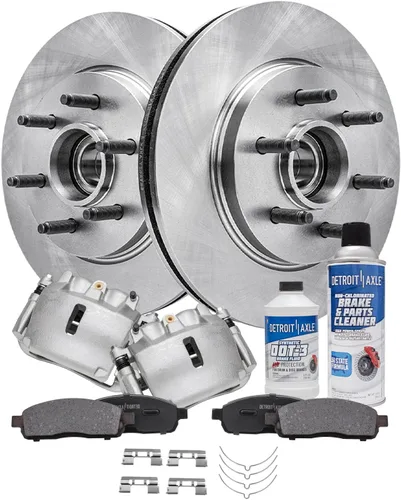 Vista 74 de Detroit Axle - Rotores de freno para Nissan NV2500 NV3500 NV1500 NV1500 2012-2021, repuesto de rotores de freno de disco: rotor delantero de 14.17