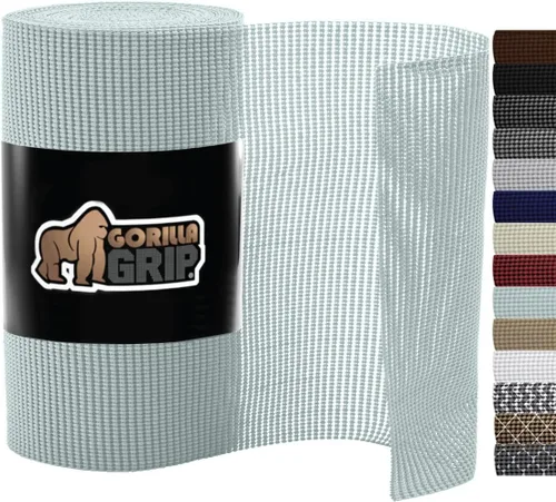 Vista 24 de GORILLA GRIP powerGRIP - Forro para estante de cajón y gabinete, agarre grueso y fuerte, forros no adhesivos que protegen armarios de cocina