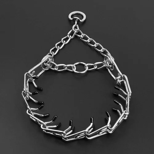Vista 2 de Love Dream Collar de entrenamiento para perros, collar de metal para perro con puntas cómodas, collar de entrenamiento ajustable para mascotas