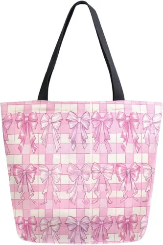 Vista 30 de SUABO Bolsa de asas de cocina reutilizable para comestibles, bolsa de compras de lona para exteriores Cactus