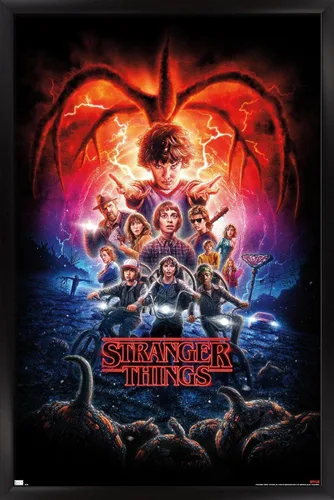 Vista 12 de Trends International Netflix Stranger Things: Season 2 - Póster de pared de una hoja, 22.4 pulgadas de largo x 14.7 pulgadas, versión enmarcada