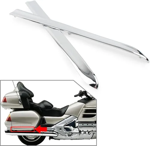Vista 4 de LIRU Powersports alforjas cromadas para Honda Golwing GL1800 2001 2002 2003 2004 2005 2006 2007 2008 2009 2010 2011