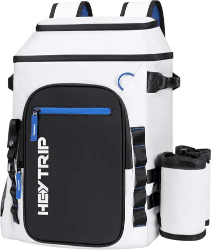 Vista 12 de Heytrip Backpack Cooler Insulated Waterproof Leakproof Lunch Bag 36/54 Cans Blanco