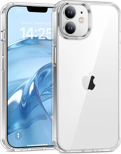 Vista 14 de USLAI Funda para iPhone 11, antiamarilleo, transparente