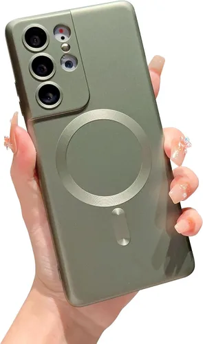 Vista 17 de phylla Funda para teléfono Samsung S21 FE [compatible con MagSafe] Funda magnética de lujo de color sólido protección completa de la cámara cubierta