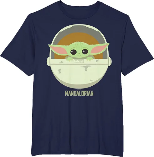 Vista 13 de Star Wars The Mandalorian The Child Bassinet - Camiseta con retrato Negro