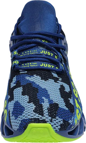 Vista 5 de COKAFIL - Zapatos de correr para hombre, tenis atléticos con bordes para caminar