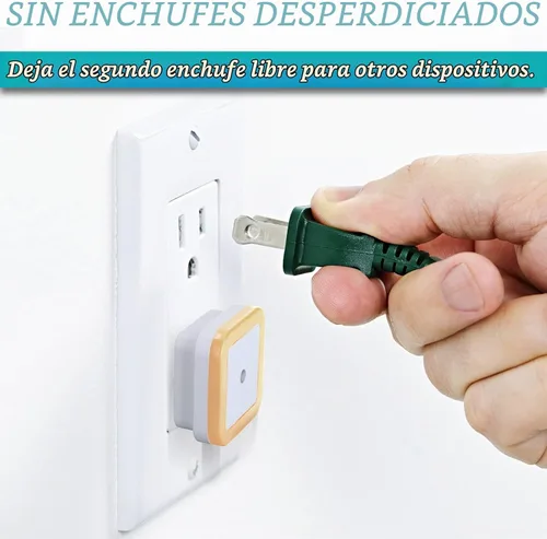 Vista 6 de Hortsun Paquete de 24 Luces Nocturnas LED que se Enchufan a la Pared con Sensor Inteligente de Oscuridad Automático, Luces Enchufables Automáticas