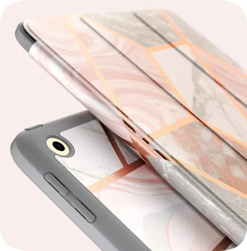 Vista 8 de i-Blason Funda para iPad de 6ª generación, iPad 9.7 2018/2017, [protector de pantalla integrado] funda inteligente de cuerpo completo triple [Cosmo]