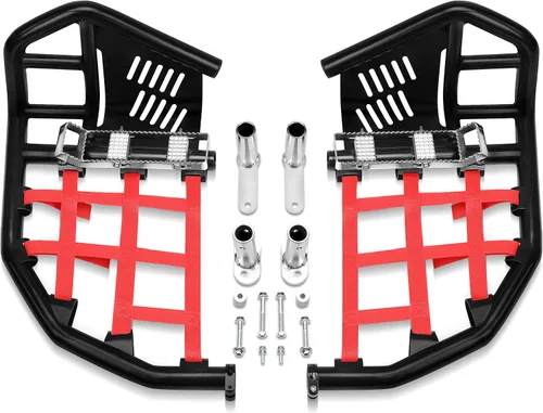 Vista 5 de JY PERFORMANCE Barra Nerf compatible con Yamaha YFZ450 YFZ 450 1999-2022 Protector de talón (no se adapta a YFZ 450R) (negro)