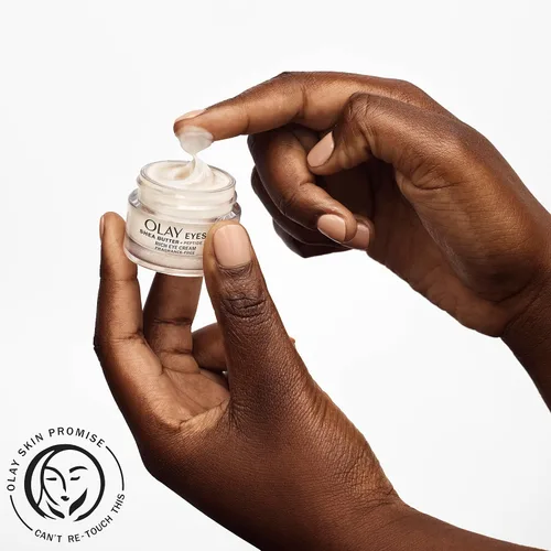 Vista 5 de Olay Crema para ojos Rich Eye Butter+Peptide 24 Rich Eye Cream, sin fragancia, 0.5 oz.