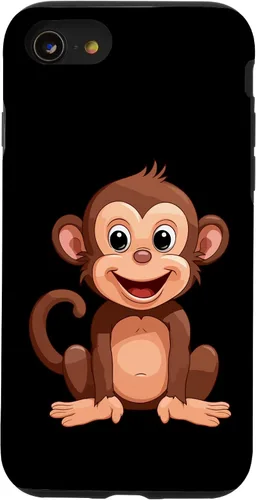 Vista 18 de iPhone 16 Monkey Lover - Funda de regalo con diseño de silueta para hombres, mujeres y niños