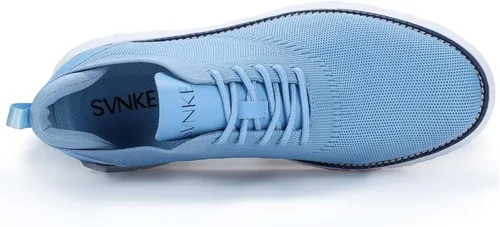 Vista 4 de Zapatos de vestir de malla para hombre, zapatos casuales de negocios, con cordones, zapatos Oxford ligeros, transpirables, cómodos, suela gruesa