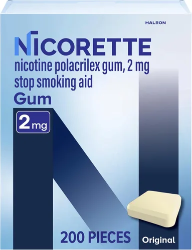 Vista 14 de Nicorette Quit Smoking Gum, 110 unidades (paquete de 1) Reduces Nicotine Cravings and Withdrawal Symptoms, Intense Craving Relief, Portable