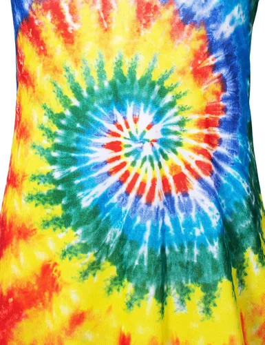 Vista 5 de Disfraz hippie para niñas, vestido colorido de los años 60 y 70, fiesta de Halloween, cosplay, 3 a 12 años