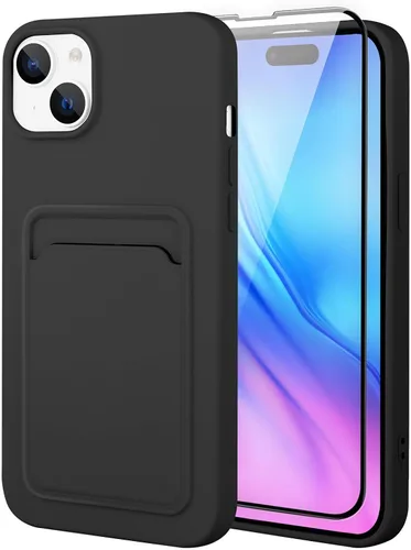 Vista 108 de MZELQ Compatible con iPhone 11 Funda TPU Soporte para Tarjetas Cubierta de Billetera, Protección de Cámara + Protector de Pantalla Funda Suave