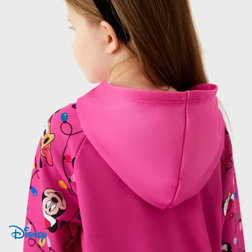 Vista 5 de Disney Mickey and Friends Outfits 2pcs Toddler Girl & Boy Long Sleeve Hoodie and Pants Set, 2-6 Years