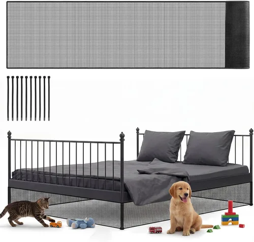 Vista 10 de Pangda Bloqueador debajo de la cama y sofá de 8 x 180 pulgadas para Negro