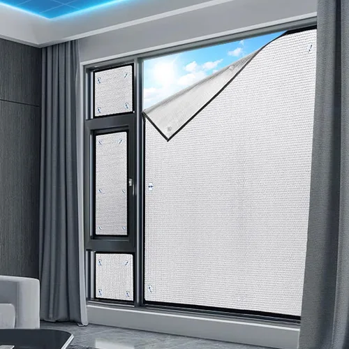 Vista 3 de Película de privacidad para ventana de protección solar, película reflectante de aislamiento térmico, película de tinte de ventana de control