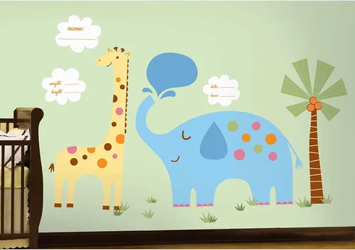 Vista 2 de RoomMates RMK2041SLM es a Baby Peel and Stick Giant Wall Stickers