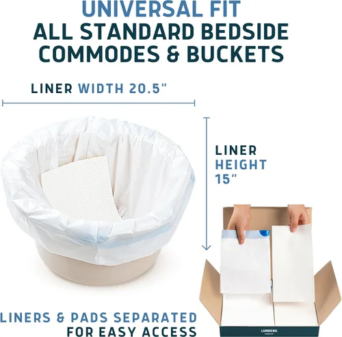 Vista 4 de Lunderg Bolsas para cómodas y almohadillas absorbentes, paquete económico
