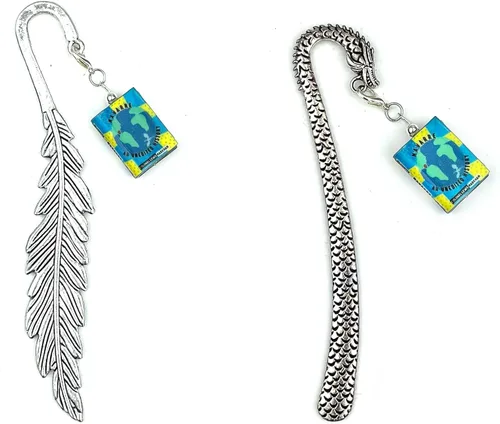 Vista 18 de Cuarta ala Rebecca Yarros Clay Mini libro Dragon Scribe Quill Marcapáginas con licencia UPICK