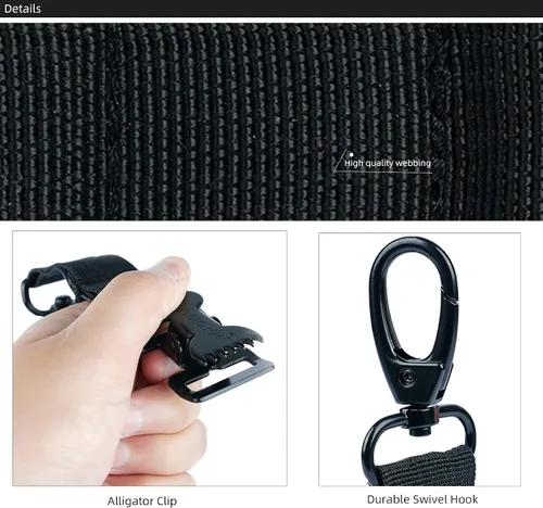 Vista 3 de KUNN Correa de guante de bombero, clips de soporte de guante de seguridad para el trabajo con clip de cocodrilo