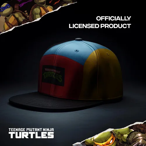 Vista 7 de Concept One TMNT - Gorra de béisbol para adultos, diseño de tortugas ninja con ala plana