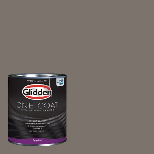 Vista 98 de Glidden Pintura Interior + Imprimación: Gris/Plata Antigua, Una Capa, Satinado, 1 Galón