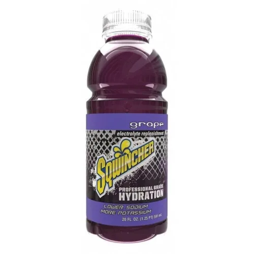 Vista 2 de Botella de repuesto, Sqwincher, con electrolitos, listo para tomar, de boca ancha., FRUIT PUNCH, 24 Low calorie electrolyte drink, ready-to-drink