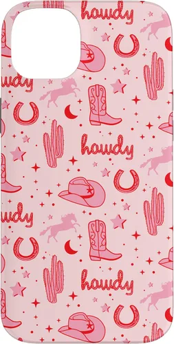 Vista 15 de Funda estética para iPhone 17, diseño de vaquera rosa pastel