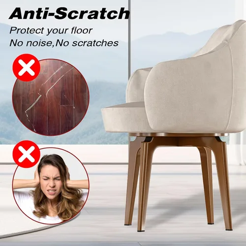 Vista 5 de Paquete de 20 tapas de plástico negras de 1 x 2 pulgadas para patas de silla de tubo rectangular